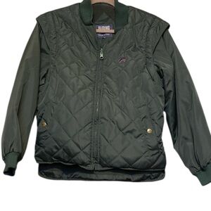 Riding Women's Green Quilted Puffer Jacket
